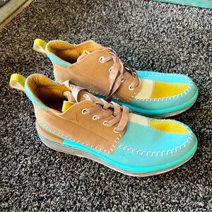 Deckers X Lab KO-Z Chukka Suede Patch Boots - Size 6.5 (NWT)